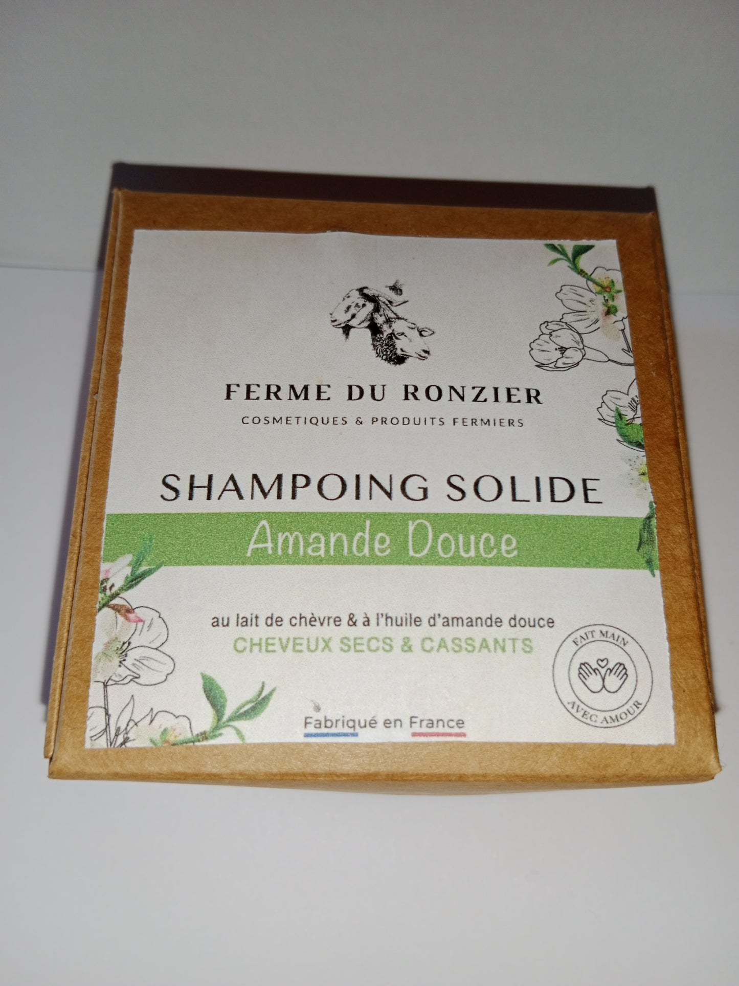 shampoing solide parfum amande douce