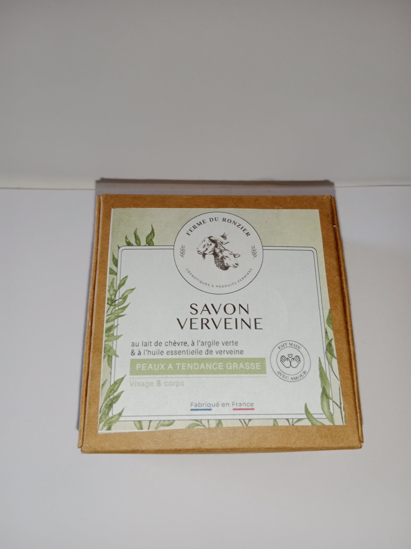 savon au lait de chèvre parfum verveine